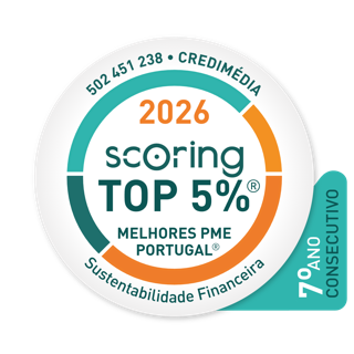 Selo Scoring TOP 5% Melhores PME de Portugal 2026